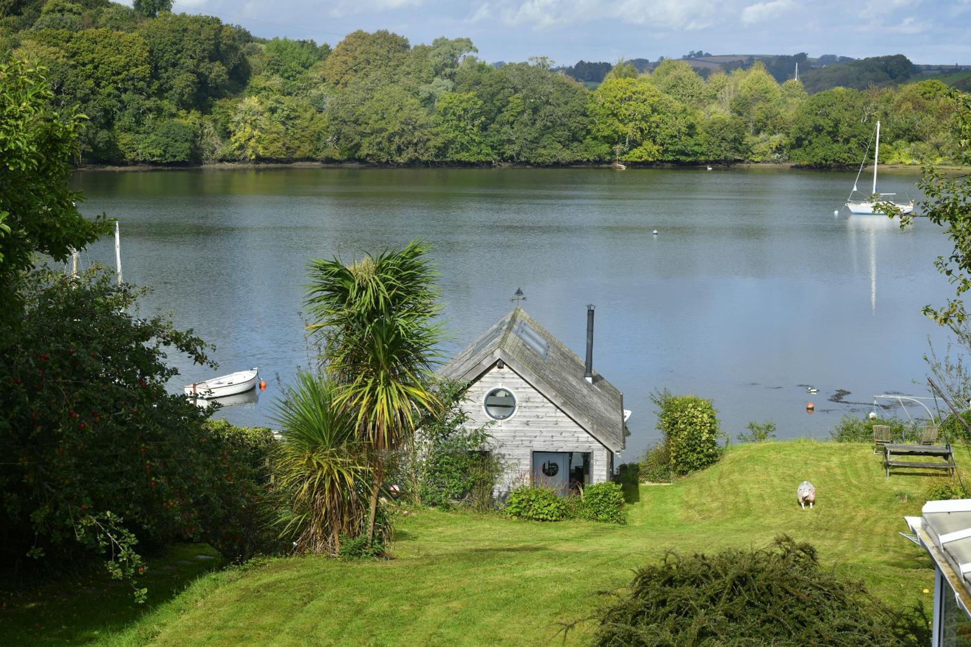 Water Edge House & Boathouse - With Swimming Pool Villa Dittisham Luaran gambar